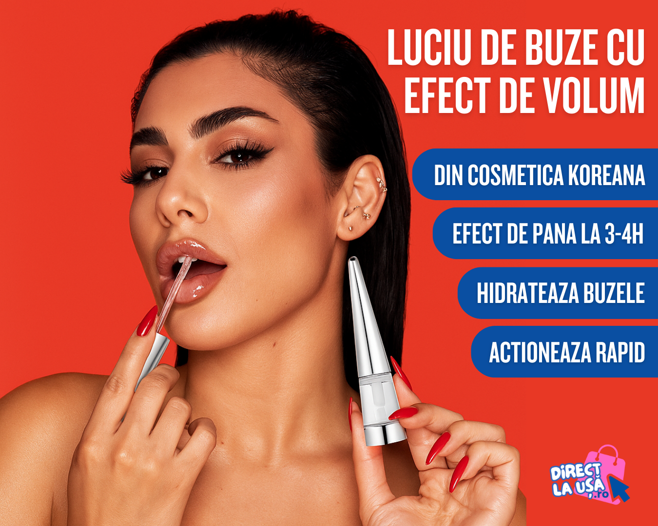 Luciu de Buze Korean pentru Volum