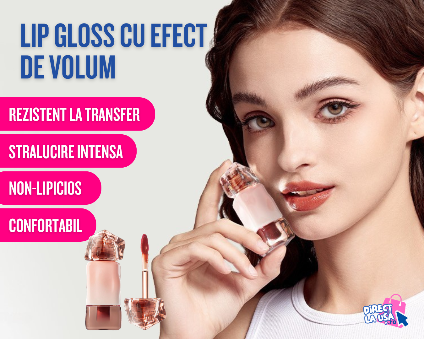 Lip Gloss cu Efect de Volum